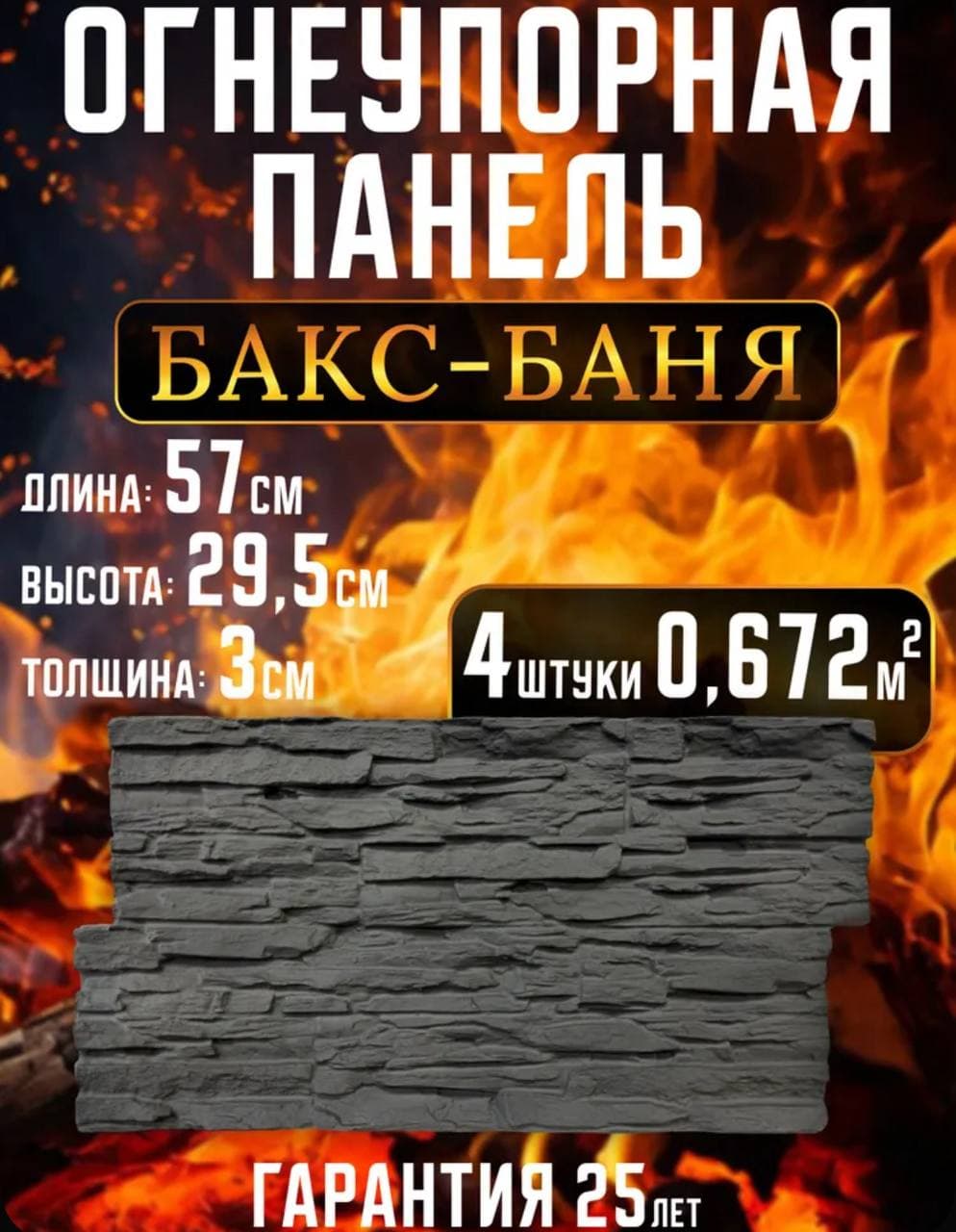 Панель огнеупорная